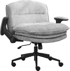 Criss Cross Chair with Flip-up Arms，Gray