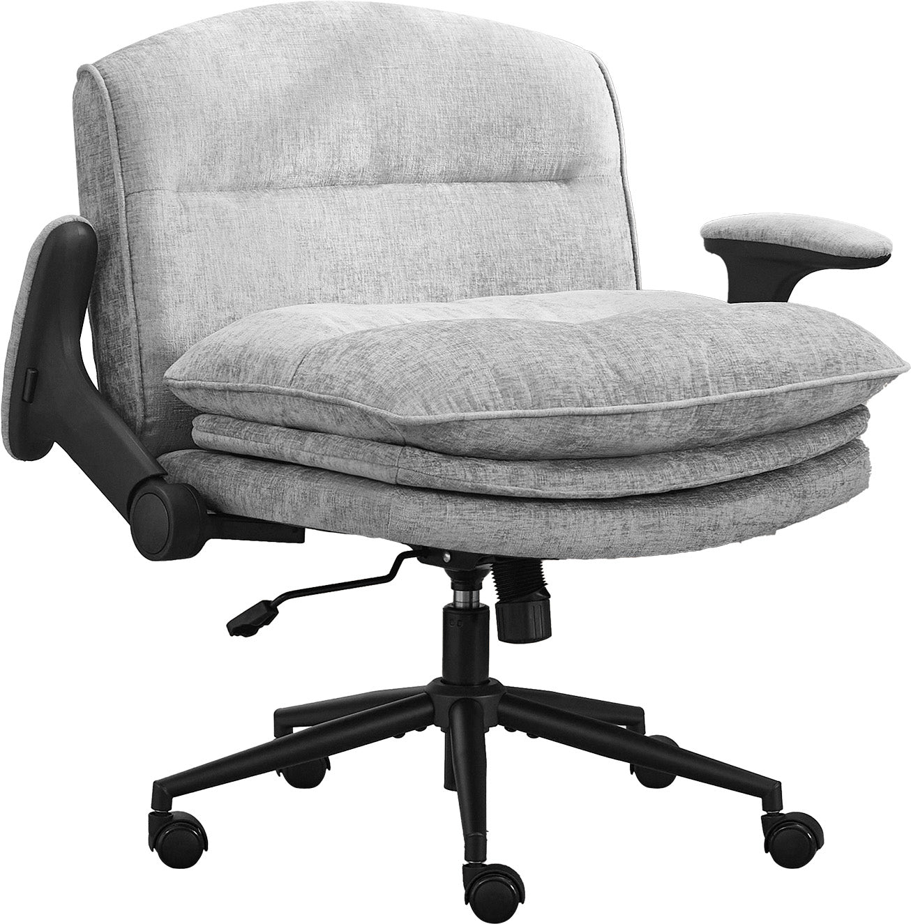 Criss Cross Chair with Flip-up Arms，Gray