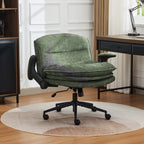 Criss Cross Chair with Flip-up Arms, Green