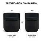 Vanity Chair with Storage，Velvet, Black