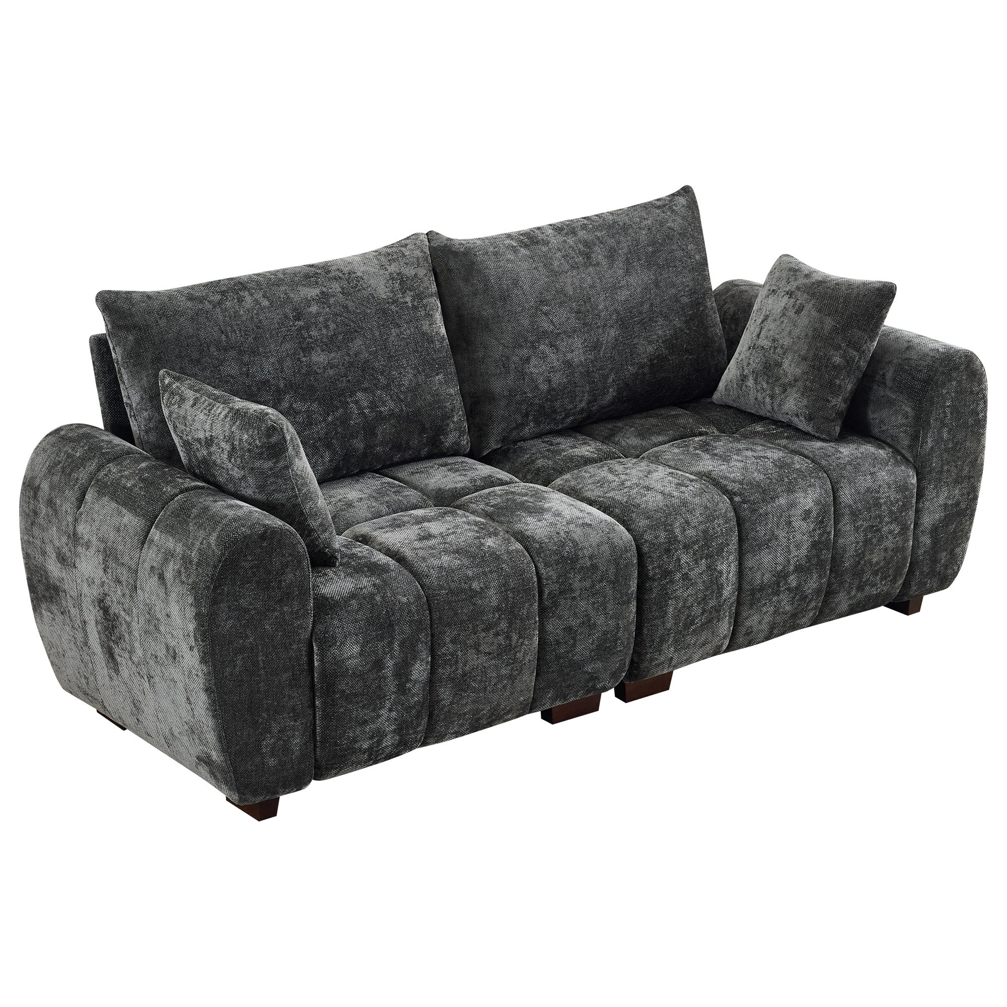 Mid Century Modern Lovesesat，Dark Gray