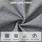 24" Square Storage Ottoman，Gray