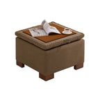 Square Storage Ottoman, 24 Inch