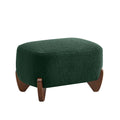 28.7" Sherpa Boucle Ottoman，Green