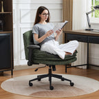 Criss Cross Chair with Flip-up Arms, Green