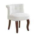 Velvet Vanity Chair，White