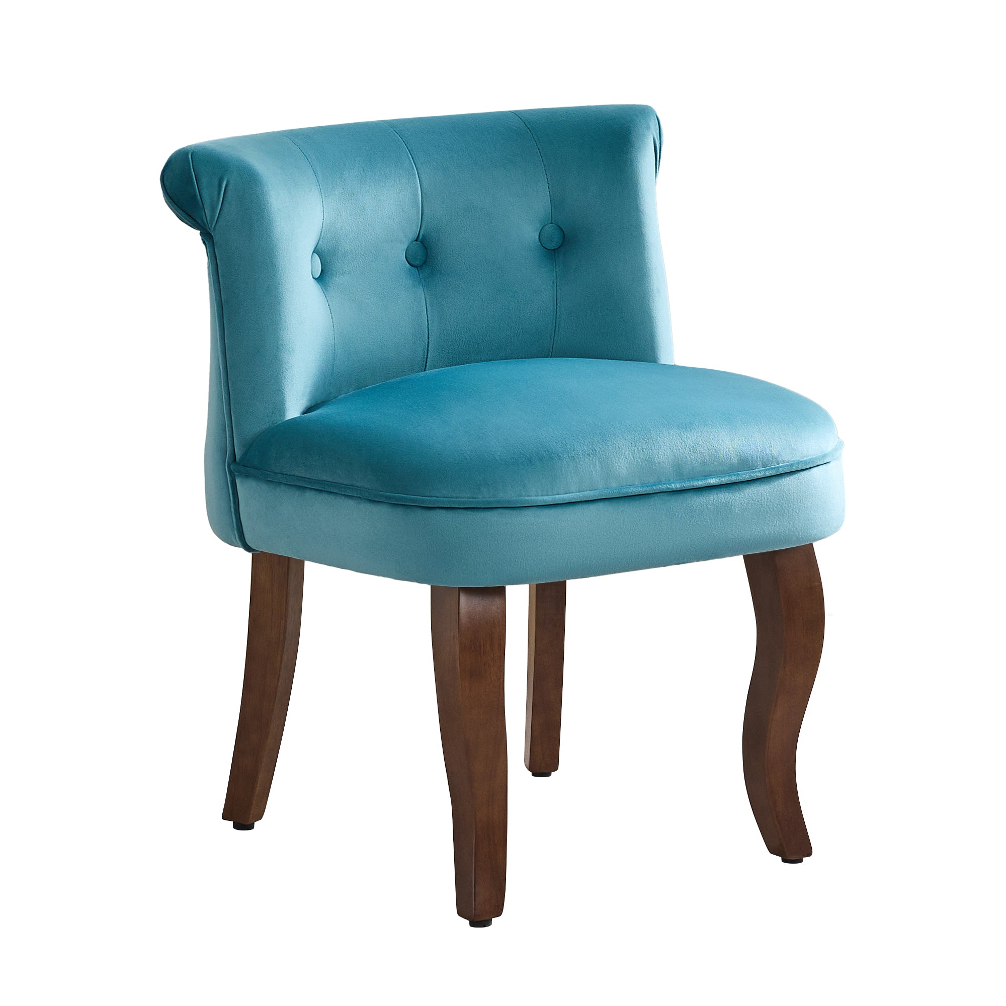 Velvet Vanity Chair，Teal