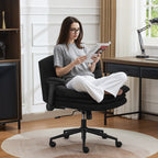 Criss Cross Chair with Flip-up Arms，Black