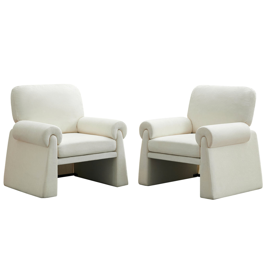 Oversized Accent Chair，Beige