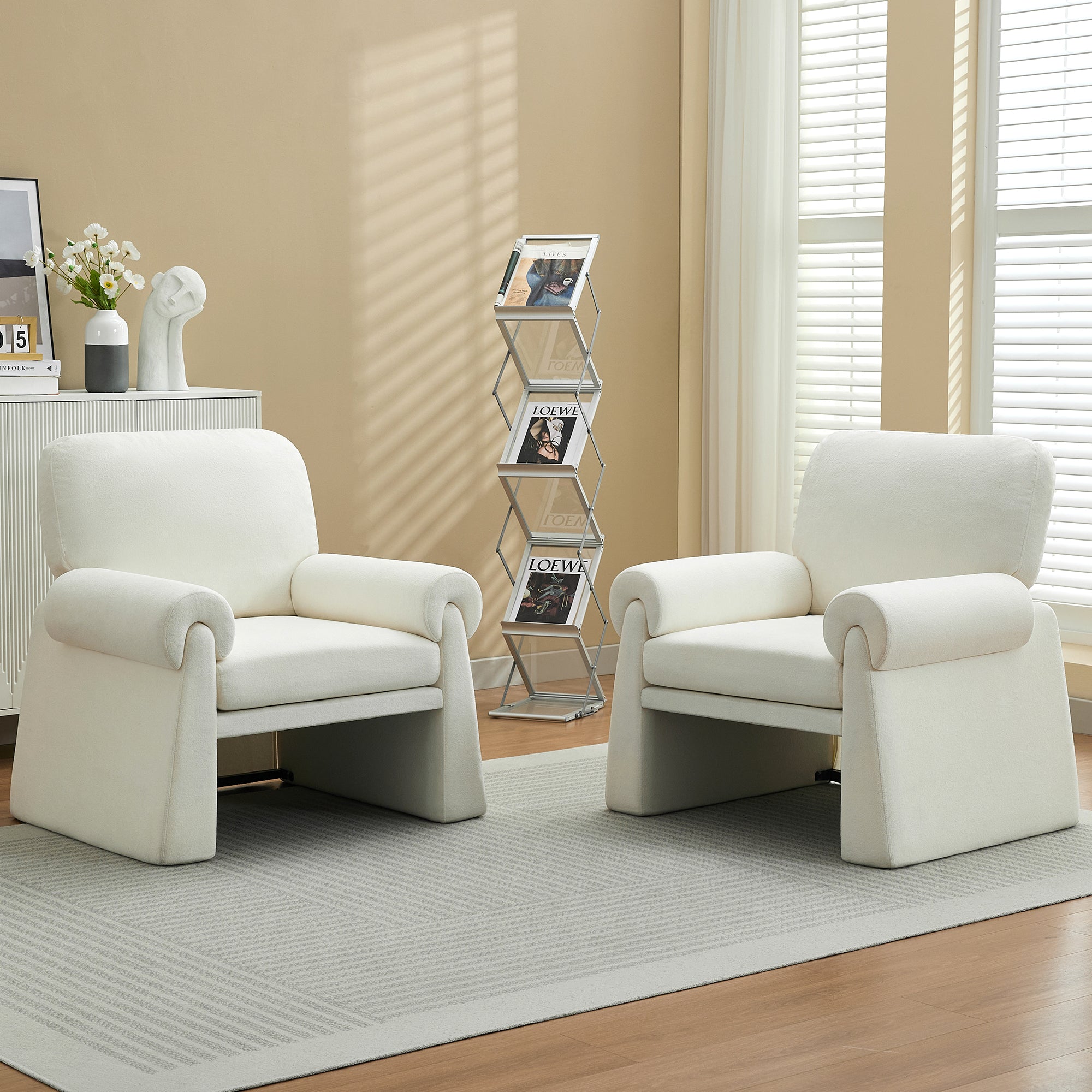 Oversized Accent Chair，Beige