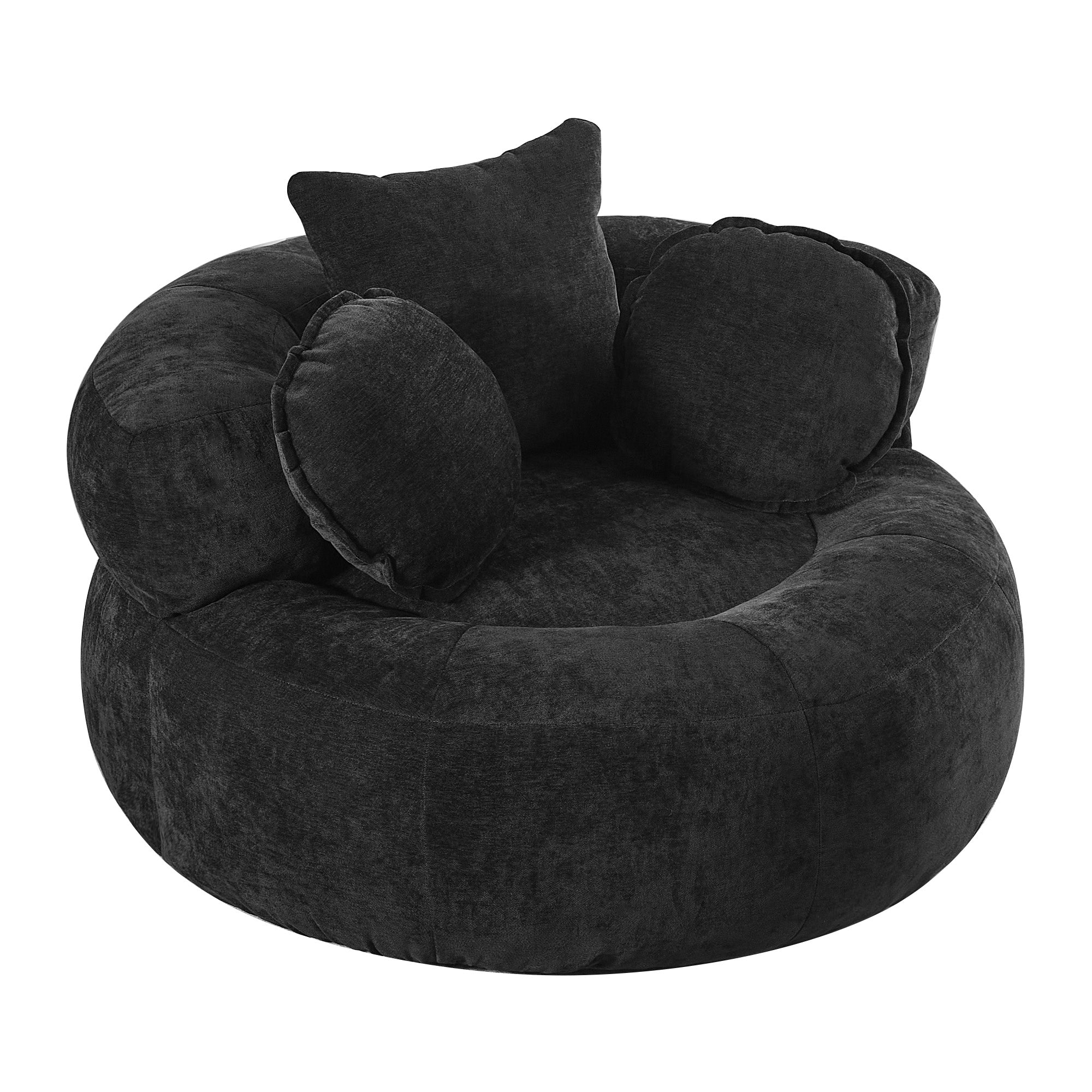 Oversized Chair Floor Sofa，Black