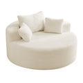 Corduroy Oversized Chair Floor Sofa，Beige