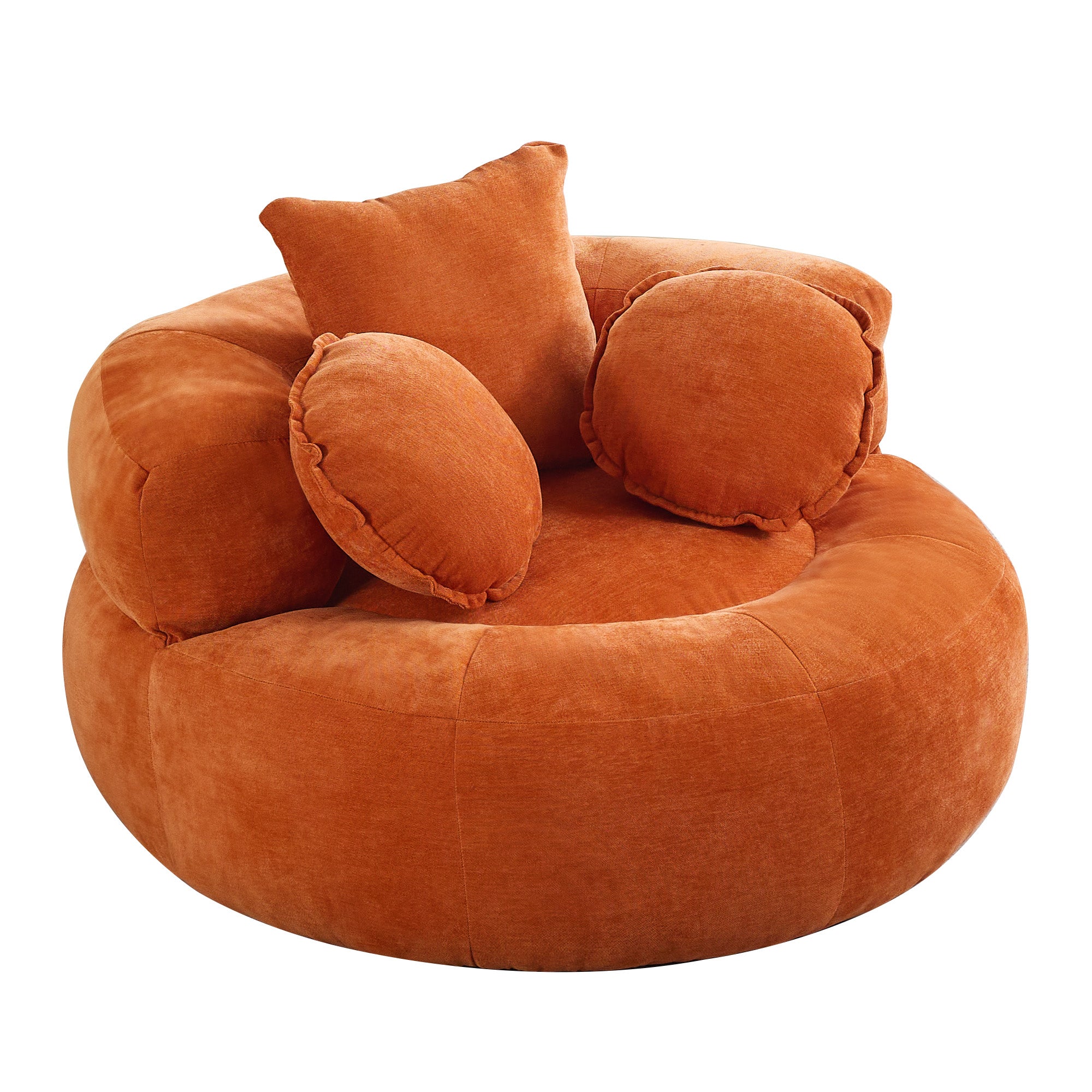 Oversized Chair Floor Sofa，Orange