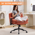 Criss Cross Chair with Flip-up Arms, Orange