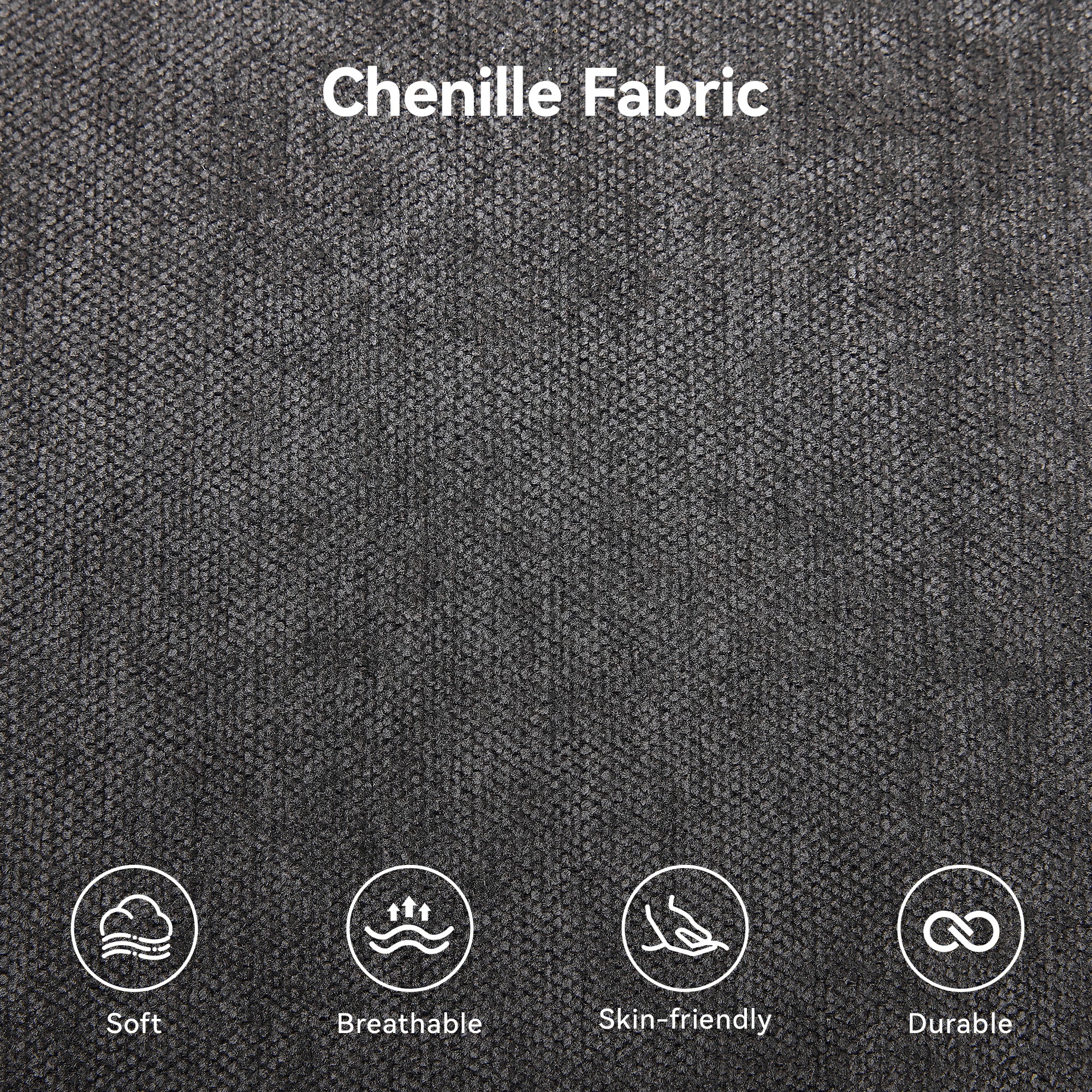 45 Inch Large Storage Ottoman Bench，Dark Gray