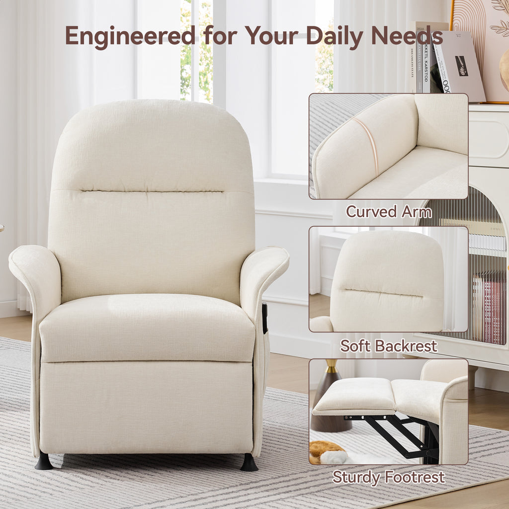 Multifunctional Accent Chair-Beige