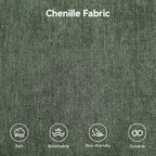 45 Inch Large Storage Ottoman Bench，Green