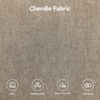 45 Inch Large Storage Ottoman Bench，Khaki