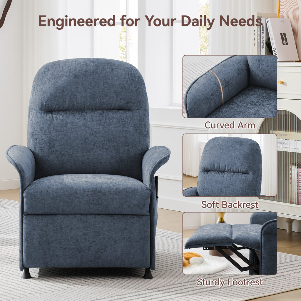 Multifunctional Accent Chair-Blue