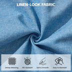 24" Square Storage Ottoman，Blue