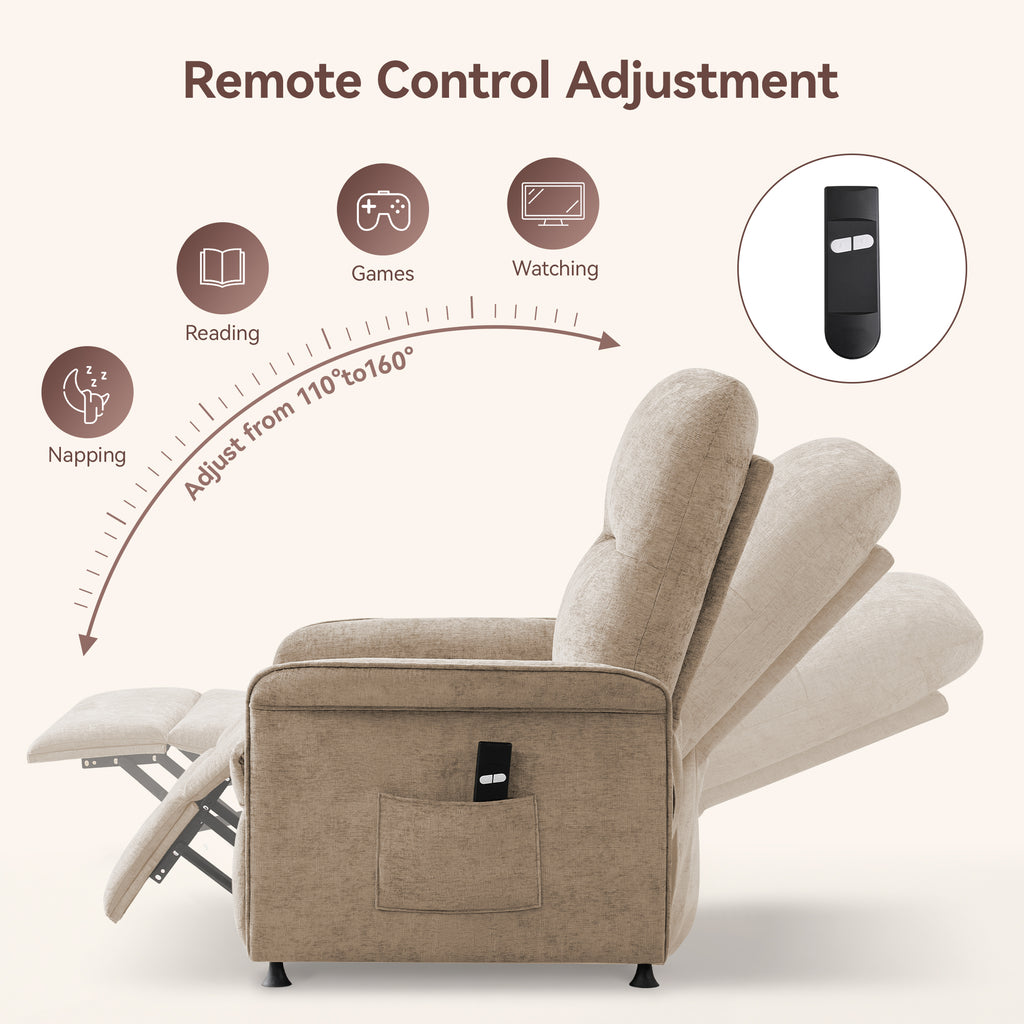 Multifunctional Accent Chair-Taupe