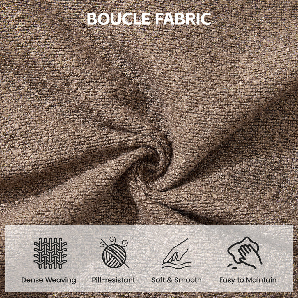 24" Square Storage Ottoman，Brown