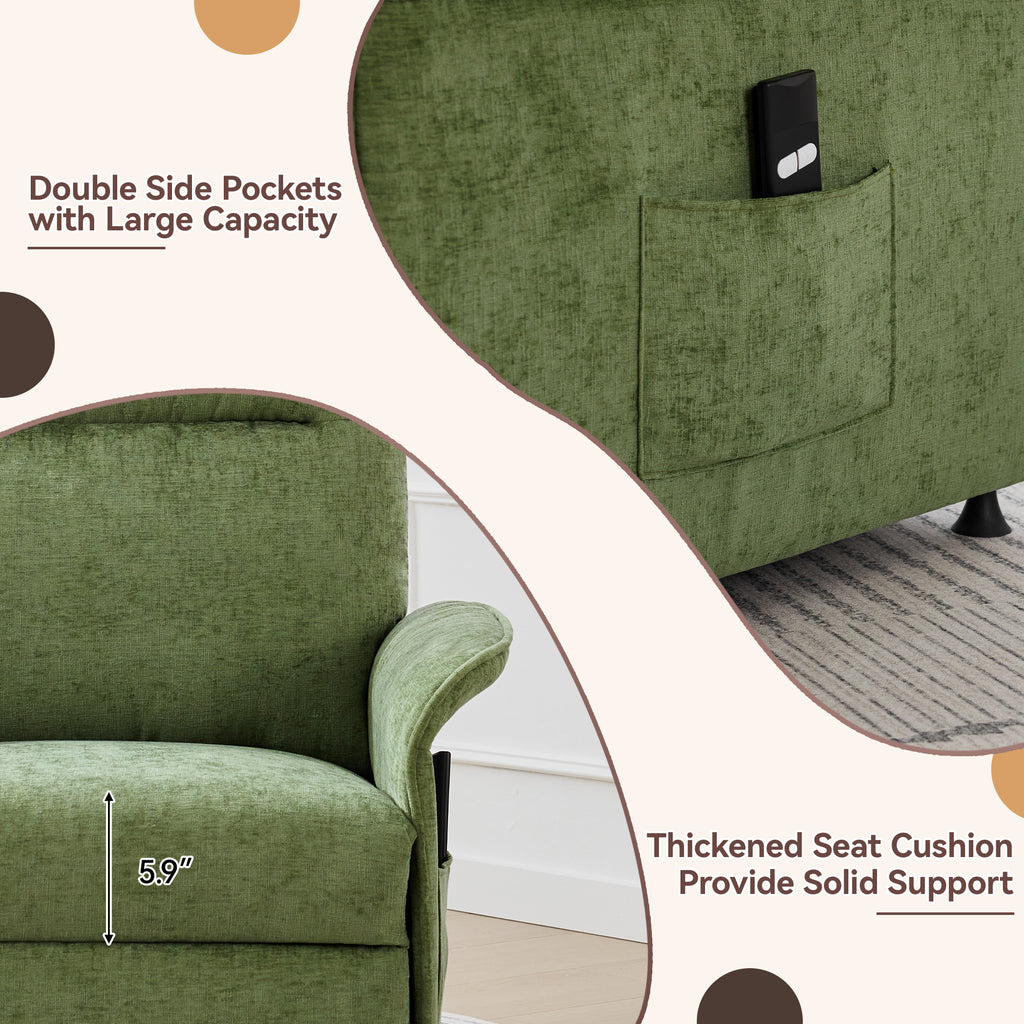 Multifunctional Accent Chair-Green