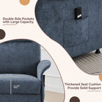 Multifunctional Accent Chair-Blue