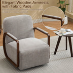 Chenille Upholstered Swivel Accent Chairs，Taupe