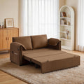 3-in-1 Convertible Sleeper Sofa Bed, Brown