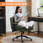 Criss Cross Chair with Flip-up Arms, Green