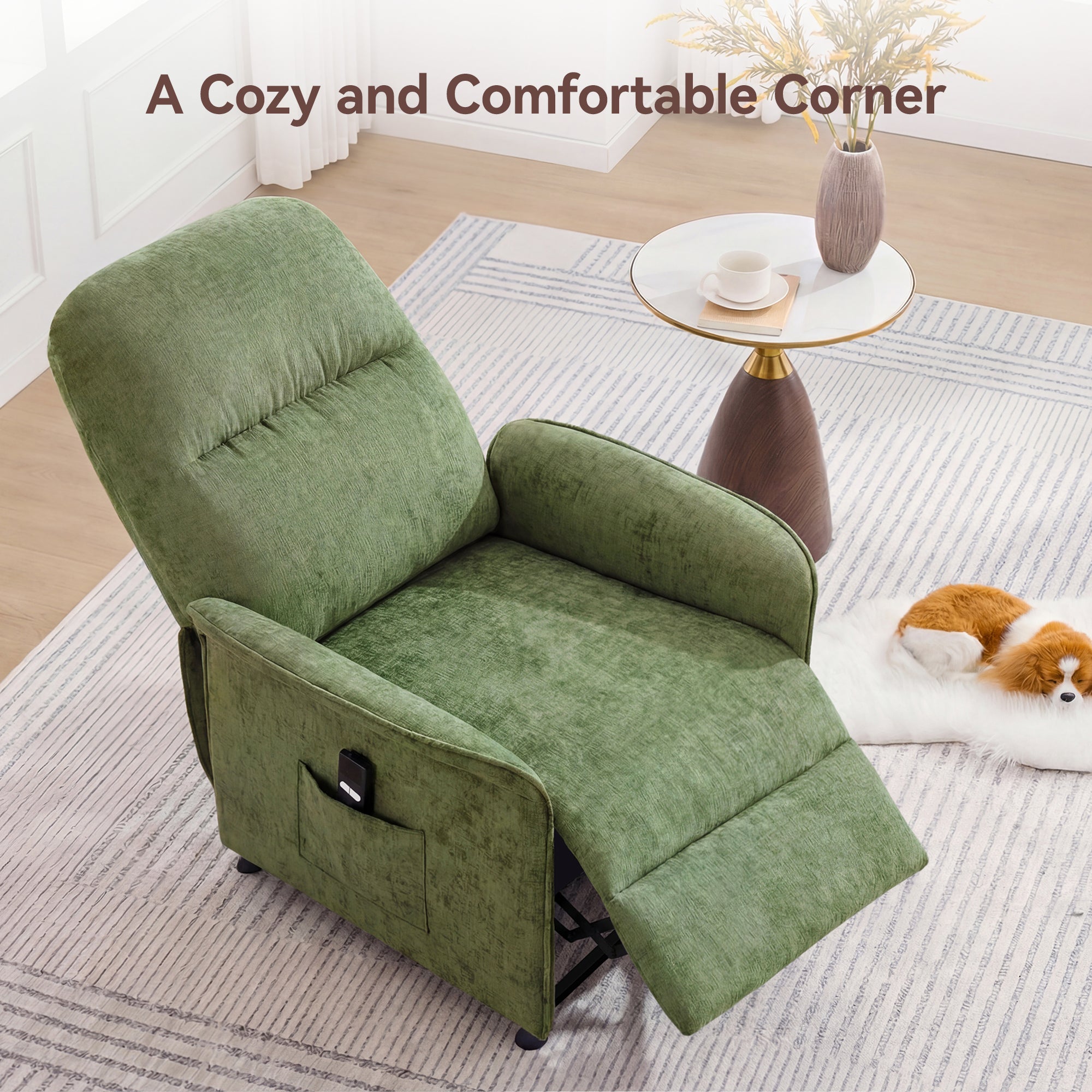 Multifunctional Accent Chair-Green