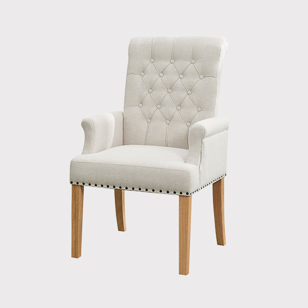 Dining Chairs with Arm, Beige
