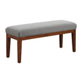 Linen End of Bed Bench，Light Gray