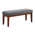 Linen End of Bed Bench，Dark Gray