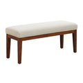Linen End of Bed Bench，Beige