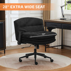 Criss Cross Chair with Flip-up Arms，Black