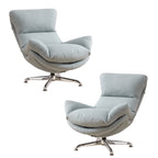 Swivel Oversized Accent Chair，Blue