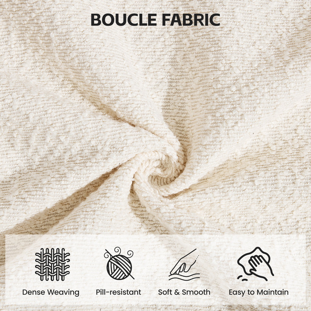 24" Square Storage Ottoman，Beige