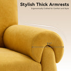 Oversized Accent Chair，Yellow