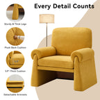Oversized Accent Chair，Yellow