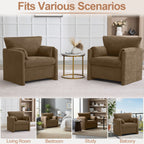 Oversized Accent Chair for Living Room，Brown
