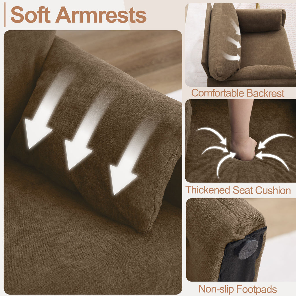 Oversized Accent Chair for Living Room，Brown