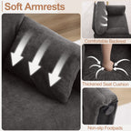 Oversized Accent Chair for Living Room，Dark Gray