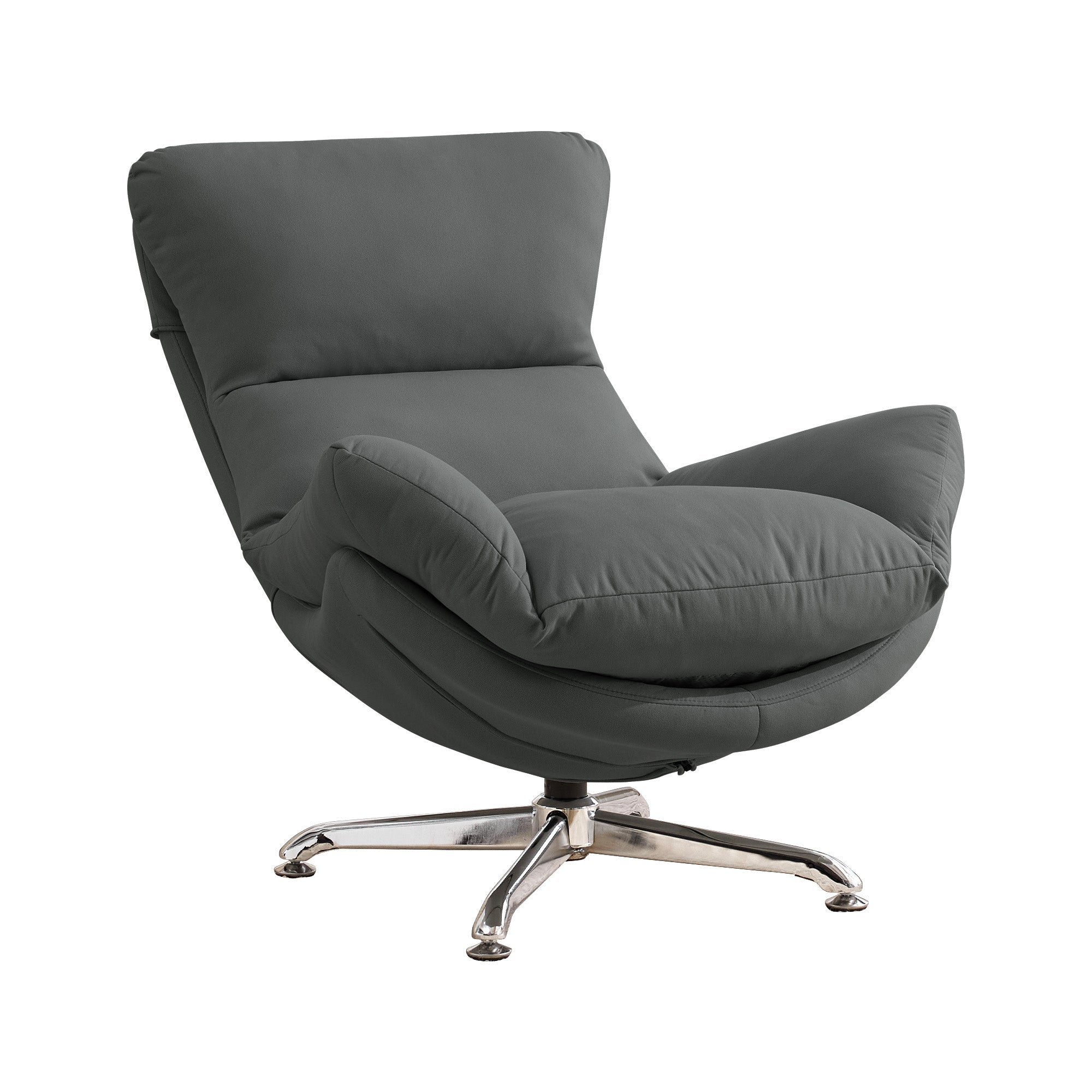 Swivel Oversized Accent Chair，Gray