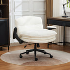 Criss Cross Chair with Flip-up Arms，Beige