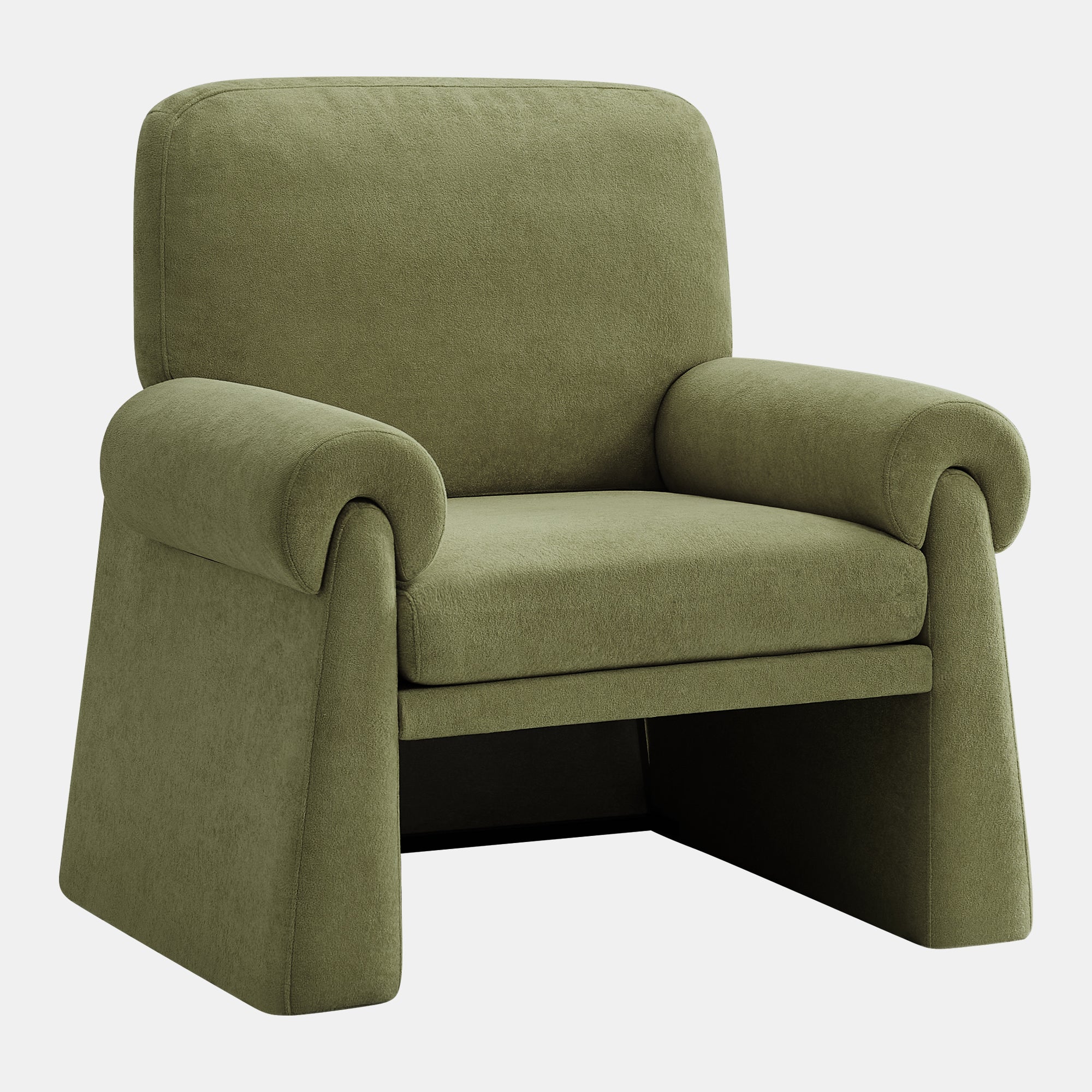 Oversized Accent Chair，Green
