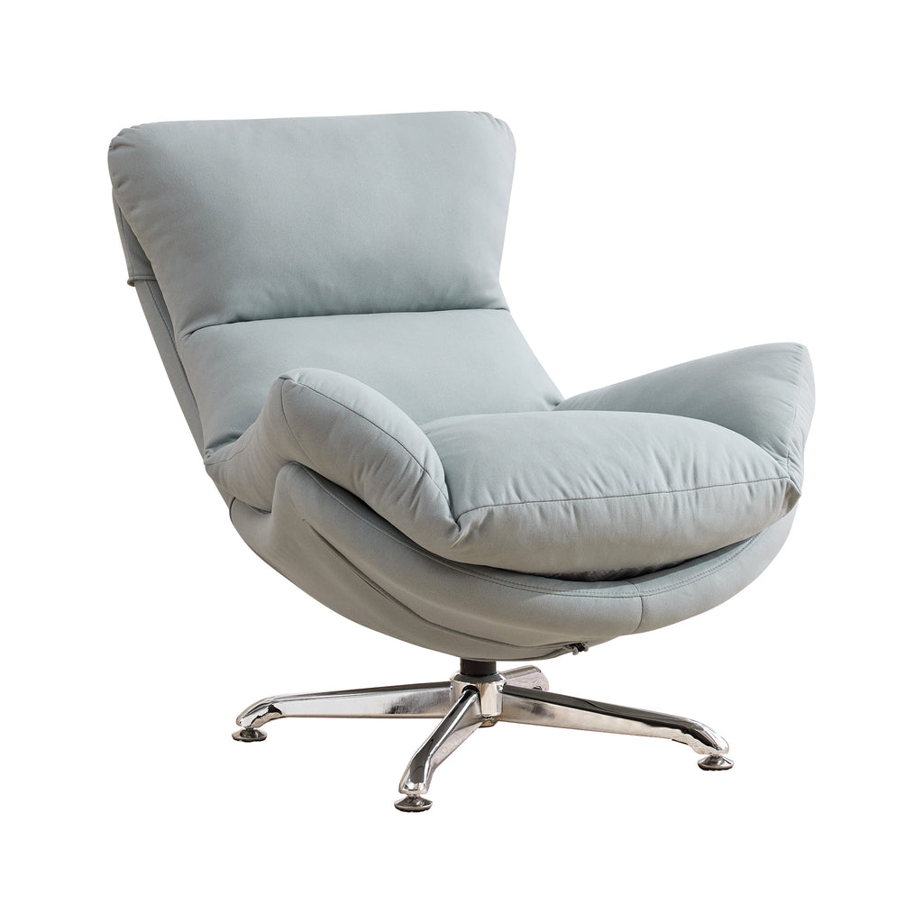 Swivel Oversized Accent Chair，Blue
