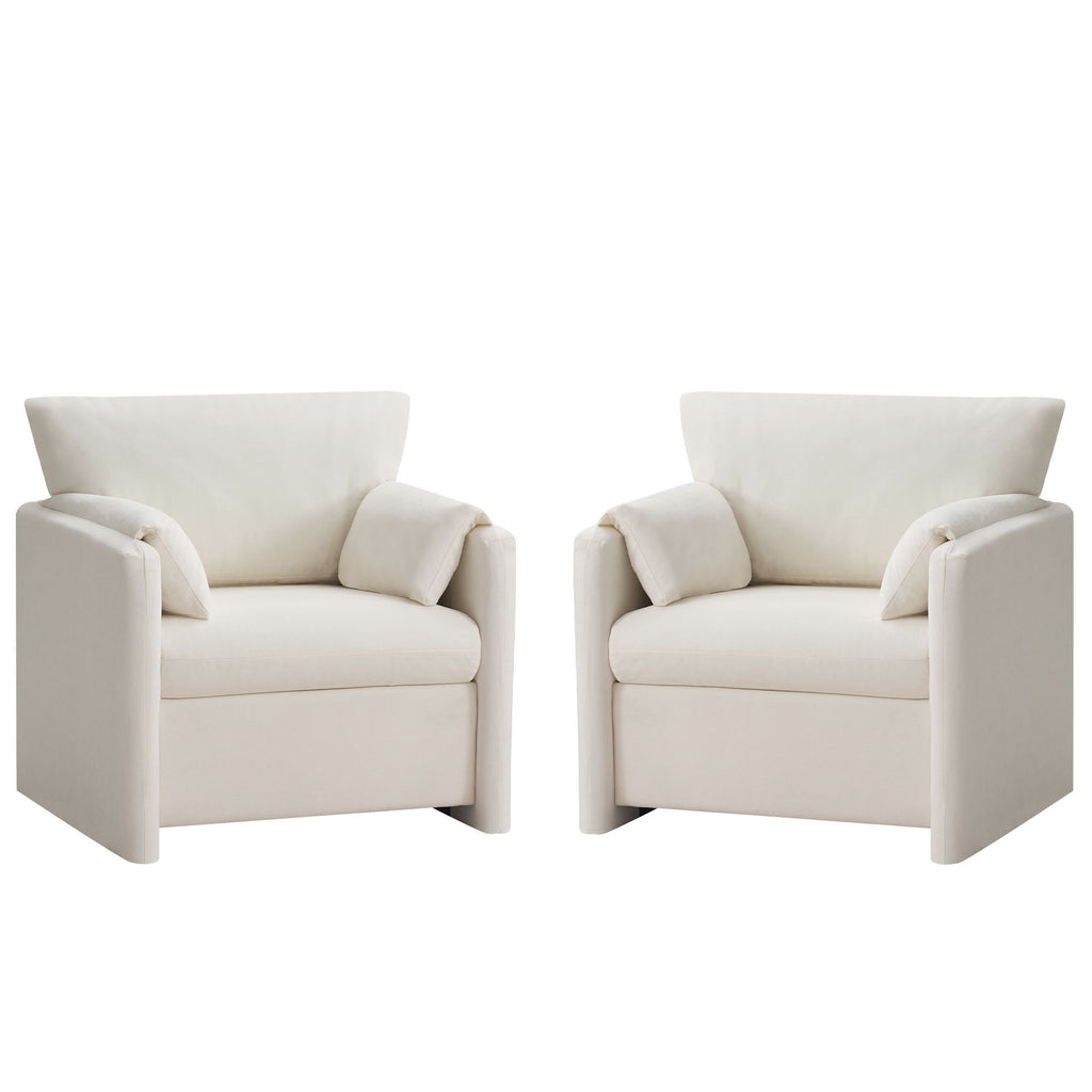 Oversized Accent Chair for Living Room，Beige