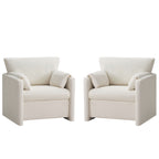 Oversized Accent Chair for Living Room，Beige